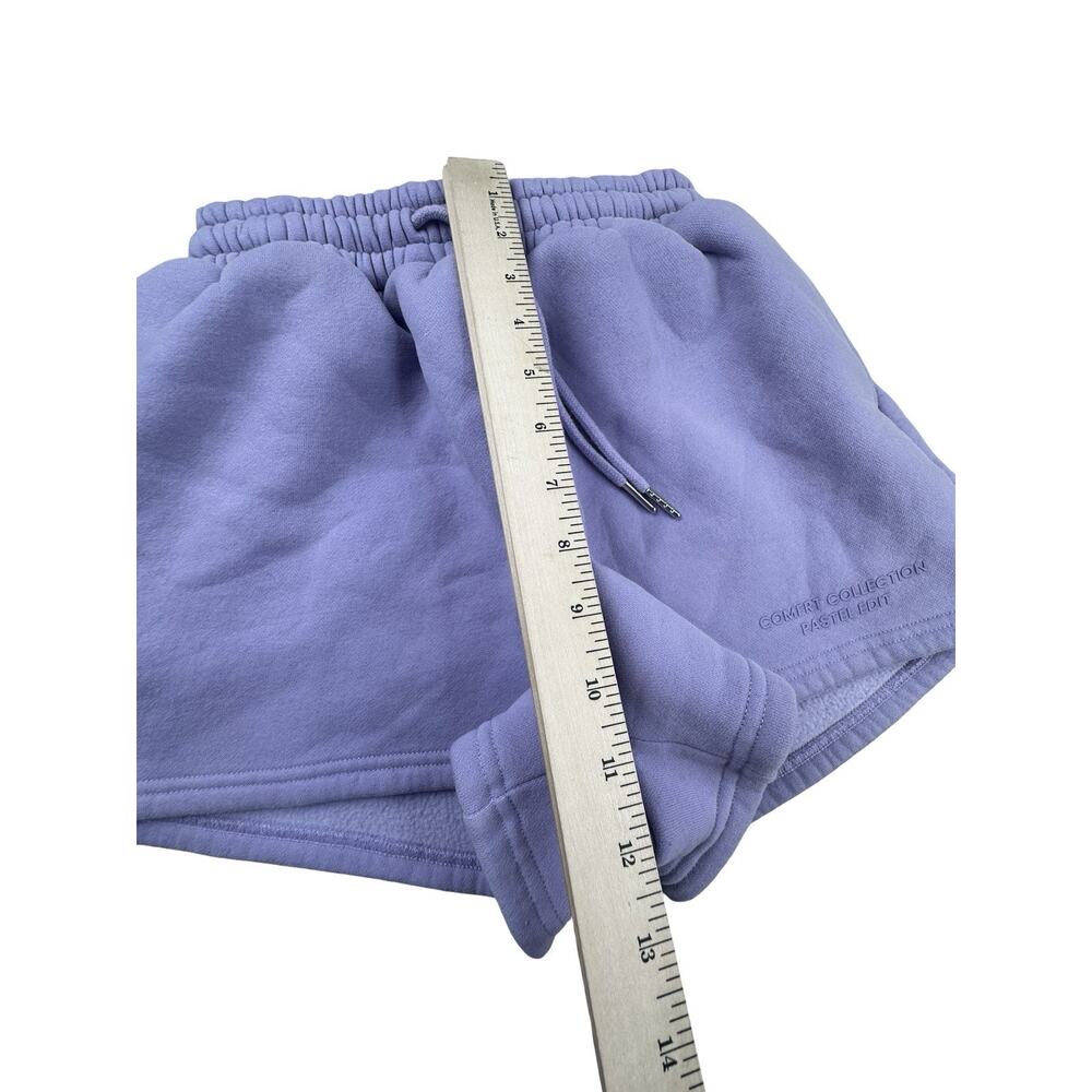 Comfrt Comfort Collection Pastel Edit Fleece Shorts Lavender Drawstring XS - Picture 4 of 10